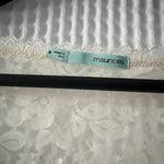 Maurice's  sheer lace ivory 3/4-sleeve scoop neck top Photo 1