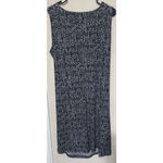 Peter Nygard  Sheath Dress Size 16 black white Ruched side stretchy jersey knit Photo 5