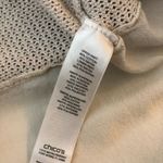 Chico's Knit & Fabric Blend Open Front Short Sleeve Cardigan Size 1 (US Size M) Photo 3