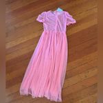 Elegant Pink Midi Dress with Star Accents Photo 11