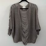 Aryn K . Gray Dolman Sleeve Mixed Media Wool/Silk Sweater Size Medium Photo 0