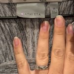 Athleta Zip Up Heather Grey Hoodie Size Medium Cozy Athletic Casual Pockets Photo 1