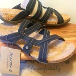 BEARPAW Women's Dark Sandals with Cork Sole Photo 0