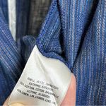 Anthropologie Preppy Boho Blue Woven Blazer Embroidered Collar XS linen Nautical Photo 13