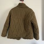Free People  Tawny Puffer Pillow Quilted Olive Green Jacket Photo 4