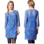 Anthropologie  HD in‎ Paris Women's Urban Chic Electric Blue Lace Dress S… Photo 1