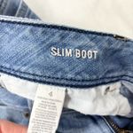 American Eagle  Outfitters Y2K Slim Boot Light Blue Flare Jeans Size 4 Stretch Photo 7