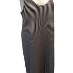 Everlane Striped Navy White Racerback Nidi Tank Dress Sz L 100% Cotton Nautical Photo 0