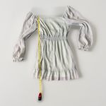 Altar'd State  Women's Mint Green Textured  Long Sleeve Fairy Dress Large Photo 6