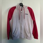 Indian Motorcycle Women's Diamante Icon Hoodie Sweatshirt M Gray Maroon Size M Photo 0
