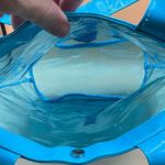 This is a very sweet large Bruyant Japan plastic tote bag very rare Blue Photo 2