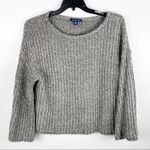 Saks 5th Avenue SAKS FIFTH SVENUE Chenille Slouchy Gray Long Sleeves Sweater, Size Large Photo 0