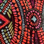 AGB Colorful Floral Geometric Shift Dress Womens Size 4P Groovy Black Photo 11