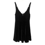 Urban Outfitters UO Kimchi Blue Velvet Skater Dress Black Medium Photo 1