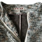 Anthropologie  DOLAN Left Coast Full Zip Grey/Ivory/Brown Tweed Cardigan Sweater Photo 5