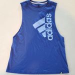 Adidas Blue Logo Muscle Tee Photo 0