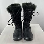 Khombu  Lace Up Faux Fur Snow Boots‎ in Black Size 6.5 Photo 1
