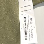 Liverpool Cropped Bell Sleeve Woven Top Lace Trim Small Eucalyptus Green Blouse Photo 3