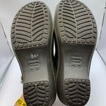 Crocs Women's Eva Cobbler Rubber Fur Lined Wedge Heel Clogs Brown Size 9 Photo 5