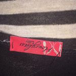 Hourglass Lilly Black & Gray Striped Waterfall Top Size Medium Photo 7