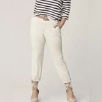 CAbi 6264 Compass Pants in Oyster Cream Size 6 Ankle Zip Jogger Photo 1