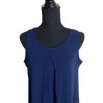 AUW #141  Navy Pleat Front Cocktail Dress Photo 4