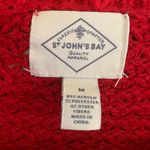 st. john's bay Vibrant Red Knit Long Sleeve Sweater M/L Photo 4