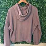 Aerie  Brown Ribbed Hoodie Size Large Photo 3