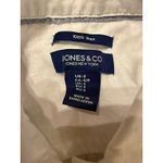 Jones New York White Linen Jacket Women's Small Button Front Lightweight Casual Photo 2