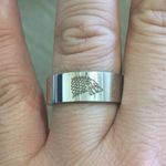 Game of Thrones Ice Wolf Silver Ring Photo 2