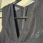 Bebe  black bodycon bandage mini dress w mesh detail and metallic studs a29 Photo 1