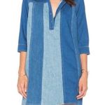 M i H Denim Colorblock Dress Size L Photo 0