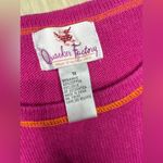 Quacker Factory  embroidered penguin Pink crew sweater sz 1X Photo 2