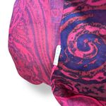 None Pink Purple Paisley Semi-Sheer Oversized Scarf Wrap Shawl Summer Swim Coverup Photo 7