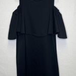 Eloquii  | Black Womans Dress Off Cold Shoulder‎ 20 Fitted Photo 0