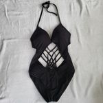 Kenneth Cole New York Women's One Piece Swimsuit Sexy Cutout Black size Small Photo 3