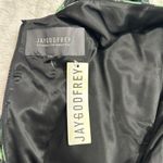 Jay Godfrey Size 6 Green Black Abstract Sheath Dress Cocktail Party City Wedding Photo 5