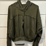 Free People Movement Windy Meadow Hoodie Pullover Green Size M Photo 1
