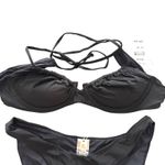 PQ SWIM Jasmine Underwire Bikini Top Midnight Black NWT Medium Photo 1
