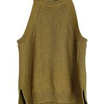 Madewell Valley Sweater Tank Womens XS Yellow Boxy Sleeveless Minimalist Basic Photo 2
