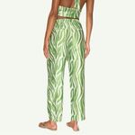 Lulus Meris Green Ivory Zebra Print Mid Rise Tapered Pants Size XS NWT Photo 3