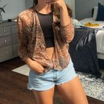 Brown floral Kimono Size M Photo 14