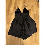 Free People Sylkie Romper Blue Velvet Top Black Shimmer Bottom Size 0 Photo 4