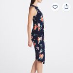 Nine Britton  Navy Floral Midi Dress Photo 2