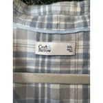 Croft & Barrow Flannel Shirt Size XXL Light Blue Plaid The Extra Soft Twill NWT Photo 2