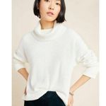Anthropologie NEW blair turtleneck sweater In Ivory White Long Sleeve SZ XS Photo 0