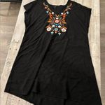 SheIn Women’s  Black Medium V Neck Floral Tank Top Dress Photo 0