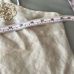 Handmade Linen  Floral Beads Embroidery Aprox L Photo 12