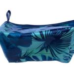 ULTA Blue Seafoam Plastic Tropical Cosmetics Bag Flat Bottom New with T… Green Photo 1
