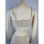 Pink Lily  Cutout Bodycon midi crem dress size small Photo 6